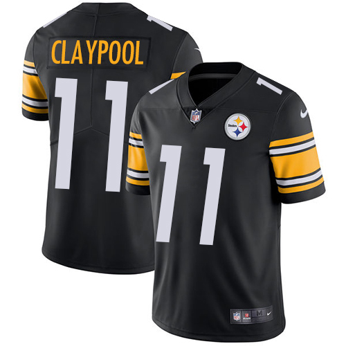 Pittsburgh Steelers #11 Chase Claypool Black Team Color Men Stitched NFL Vapor Untouchable Limited Jersey